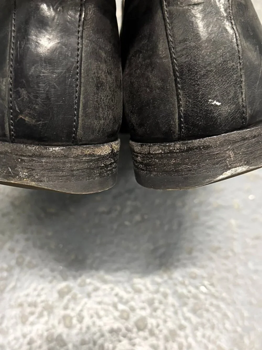 OFFICINE CREATIVE LABORATORIO BLACK LEATHER SHOES